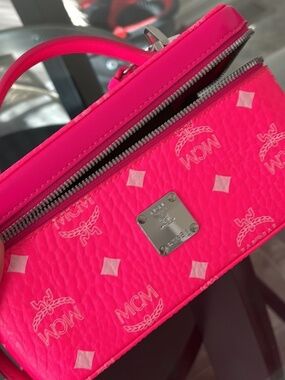 Vintage Neon Pink MCM Rockstar vanity